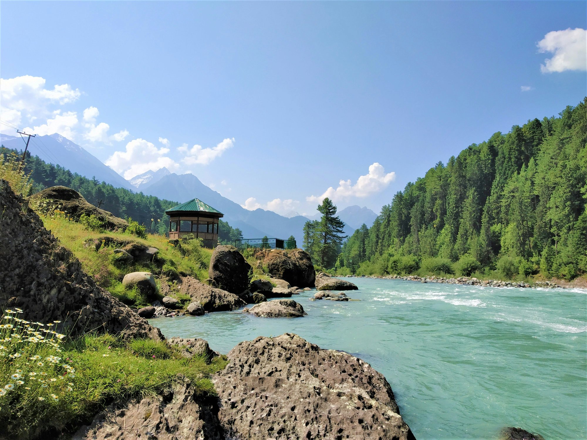 Pahalgam Kashmir river valley